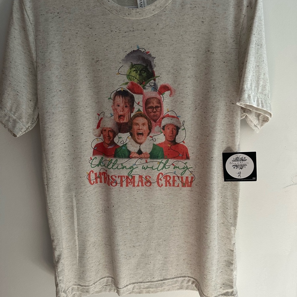 Bella Canvas Cream Christmas Graphic Tee